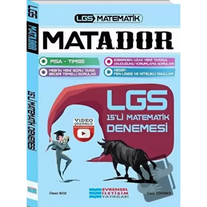 LGS Matador Video Çözümlü 15li Matematik Denemesi