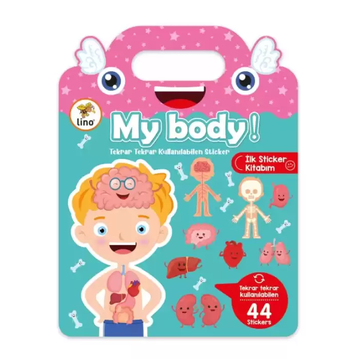 Lino Tekrar Tekrar Kullanılabilen İlk Sticker Kitabım My Body Ls-500