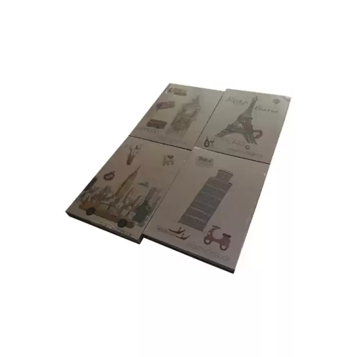 Liz Defter Kraft Kapak 20X28 Kitap Kağıdı 144 Yp Kareli