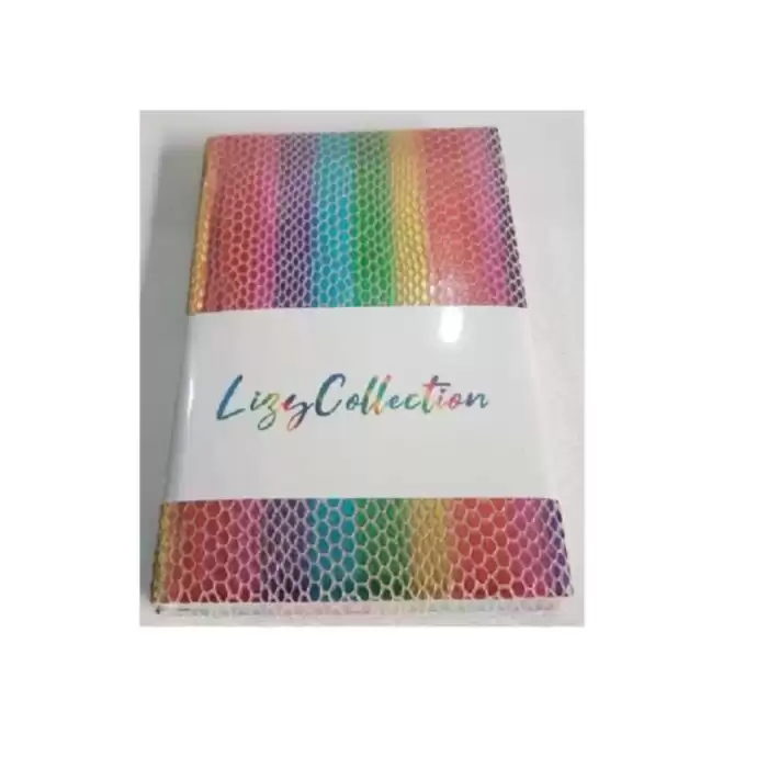 Liz Defter Rainbow Suni Deri 17X24 168 Yp Çizgili