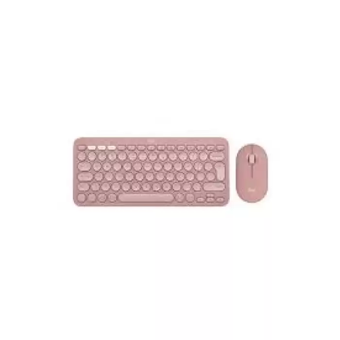 Logitech 920-012247 Pebble 2 Combo Pembe Kablosuz Klavye Mouse Seti