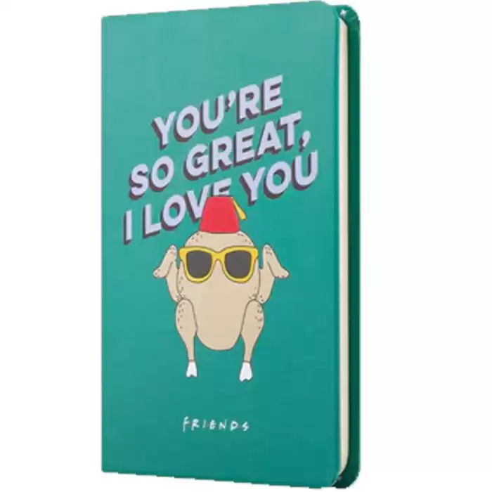 Mabbels Sert Kapak Lastikli Mini Defter Friends Hindi Yeşil 80 Yp 9X14 Dft-388296