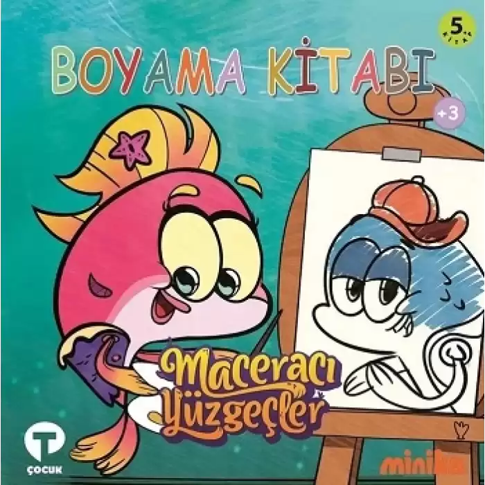 Maceracı Yüzgeçler Bibanın Günlüğü-Boyama Kitabı 5 (Ciltli)