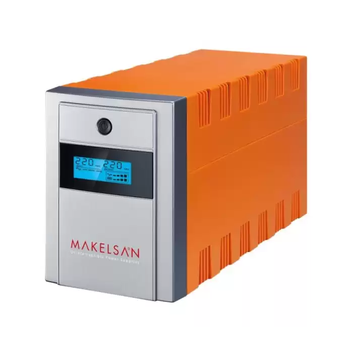 Makelsan Lion 1200 Va Line Interactive Lcd Ekran 2-7Ah Akü