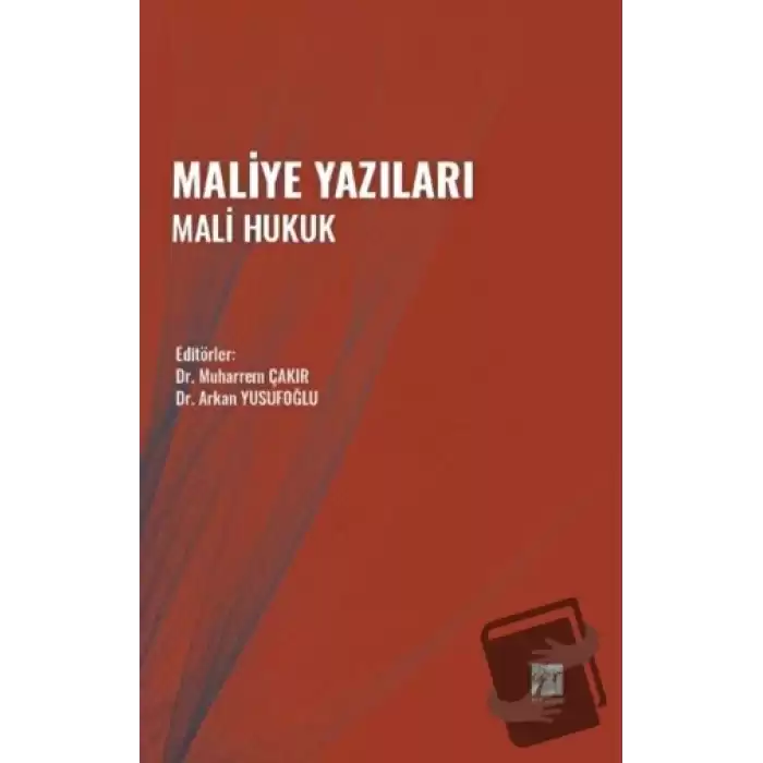 Maliye Yazıları Mali Hukuk