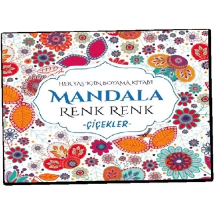 Mandala Renk Renk Çiçekler