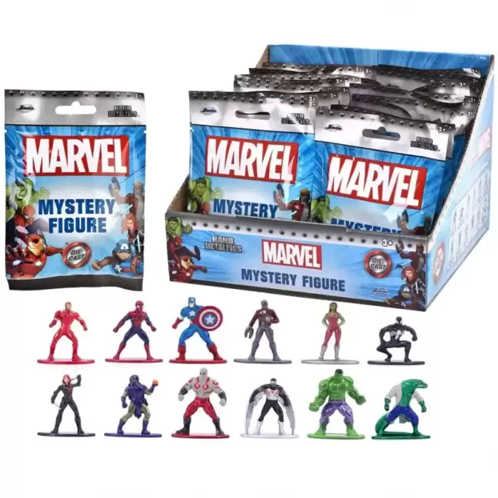 Marvel Single Pack Nanofigs, 12-Asst. Nanofigür Tekli