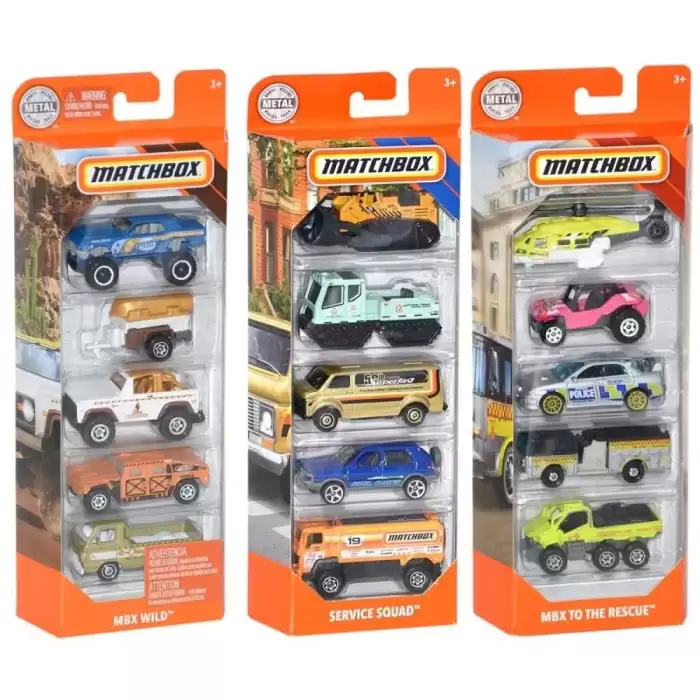 Matchbox Beşli Araba Seti