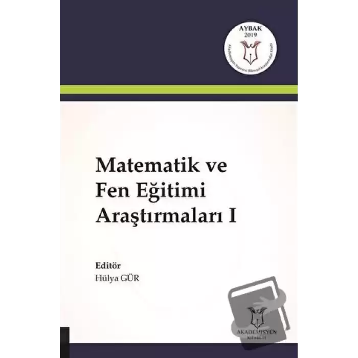 Matematik ve Fen Eğitimi Araştırmaları 1