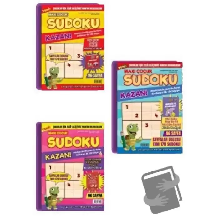 Maxi Çocuk Sudoku 3lü Set