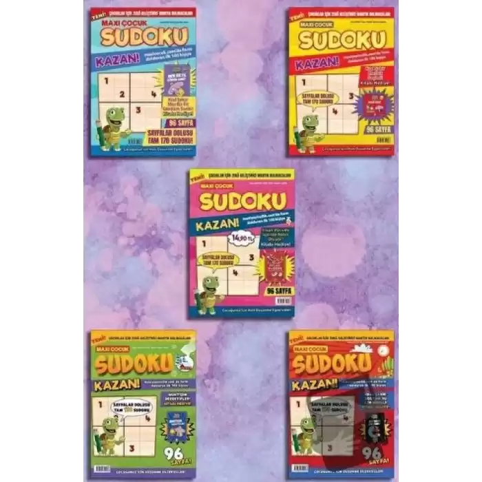 Maxi Çocuk Sudoku 5li Set