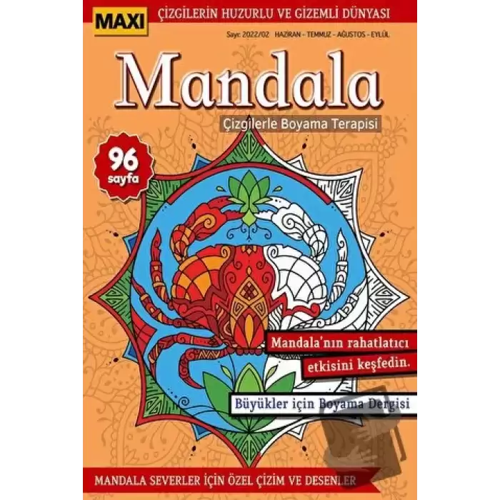 Maxi Mandala Çizgilerle Boyama Terapisi 7