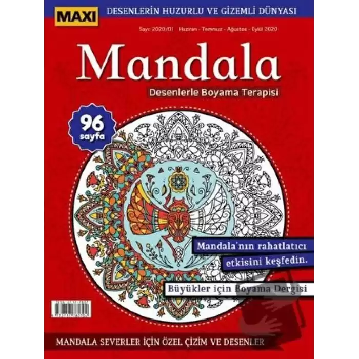 Maxi Mandala Desenlerle Boyama Terapisi 1