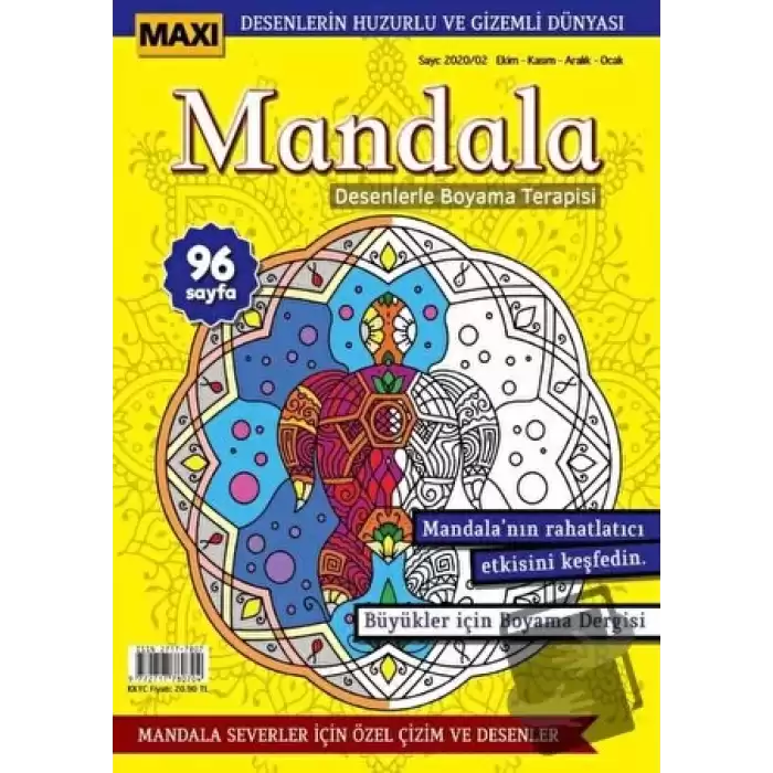 Maxi Mandala Desenlerle Boyama Terapisi 2