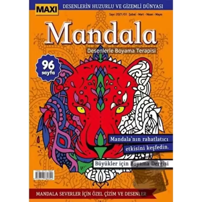 Maxi Mandala Desenlerle Boyama Terapisi 3