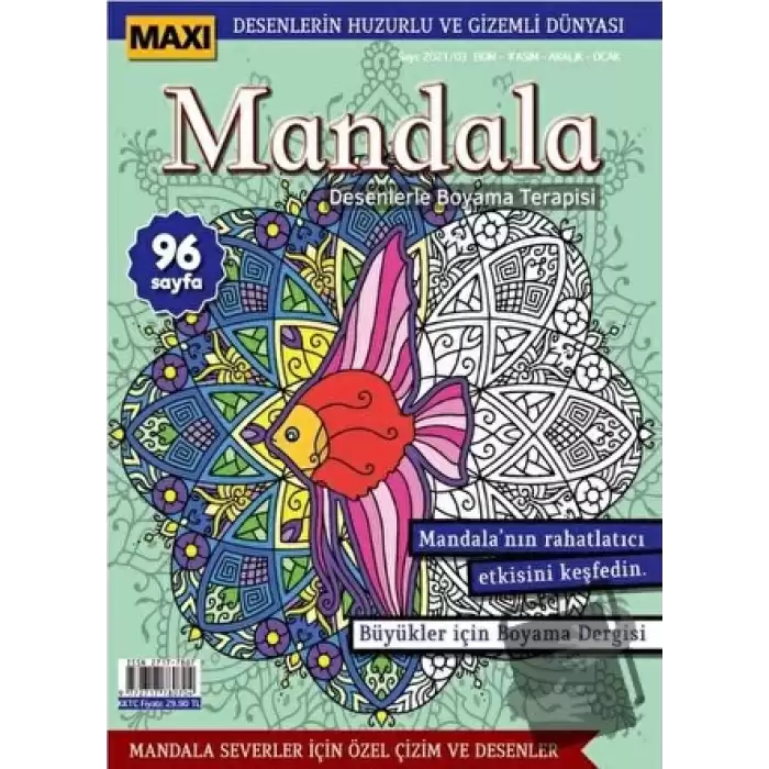 Maxi Mandala Desenlerle Boyama Terapisi 5