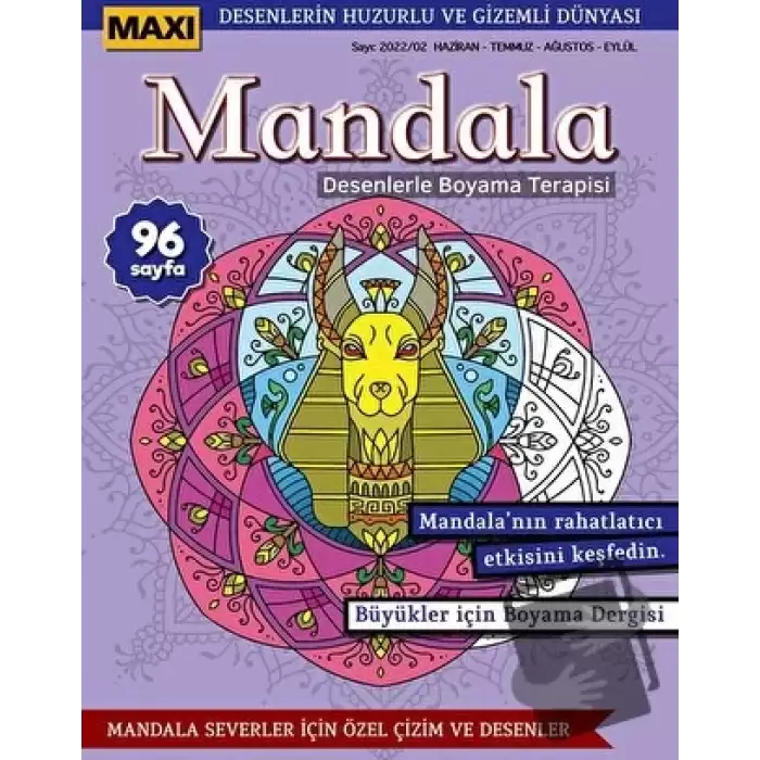 Maxi Mandala Desenlerle Boyama Terapisi 7