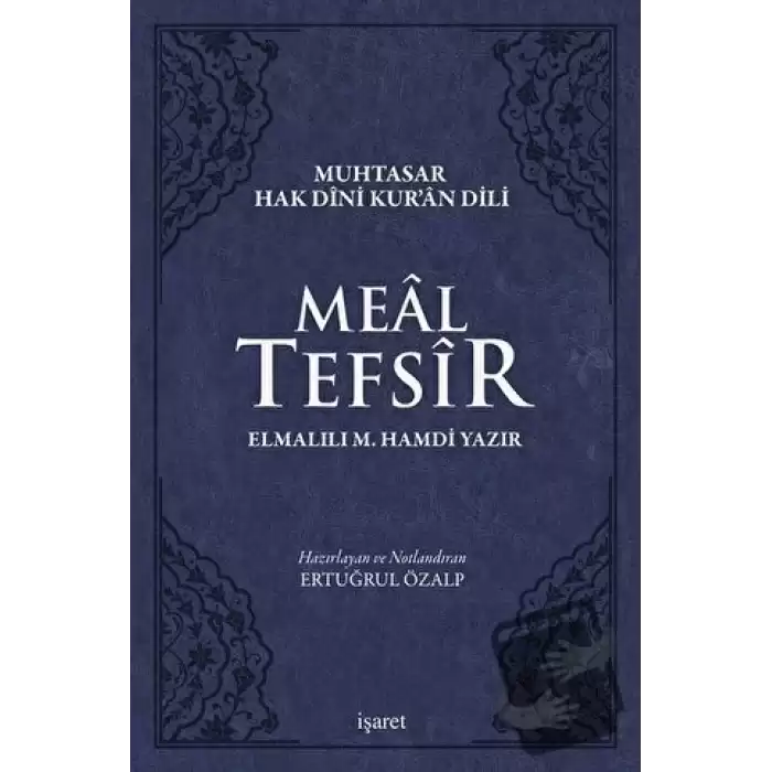 Meal Tefsir - Muhtasar Hak Dini Kur’an Dili (Mavi Renkte) (Ciltli)