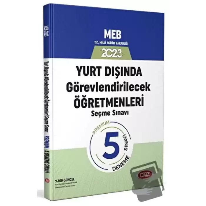 MEB Yurt Dışında Görevlendirilecek Öğretmenleri Seçme Sınavı Premium 5 Deneme Sınavı