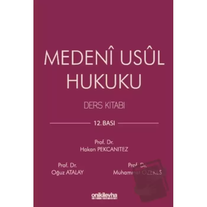 Medeni Usul Hukuku Ders Kitabı (Ciltli)