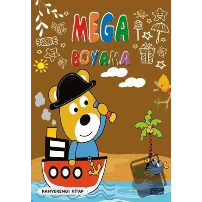 Mega Boyama-Kahverengi Kitap