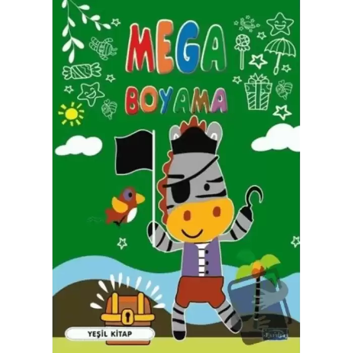 Mega Boyama-Yeşil Kitap