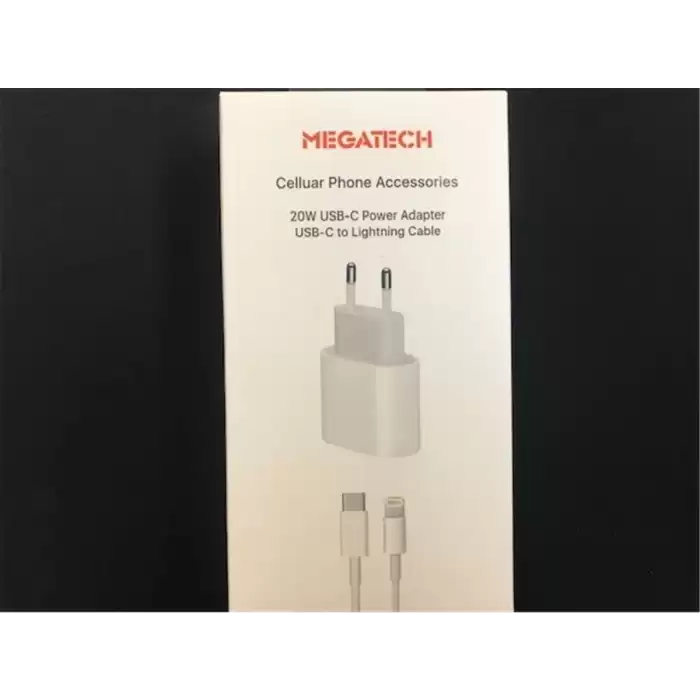 Megatech 20W Usb-C Power Adaptör+Usb-C To Lightning Kablo