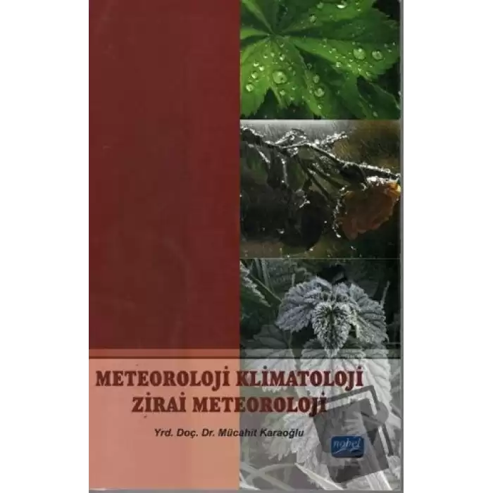 Meteoroloji Klimatoloji Zirai Meteoroloji