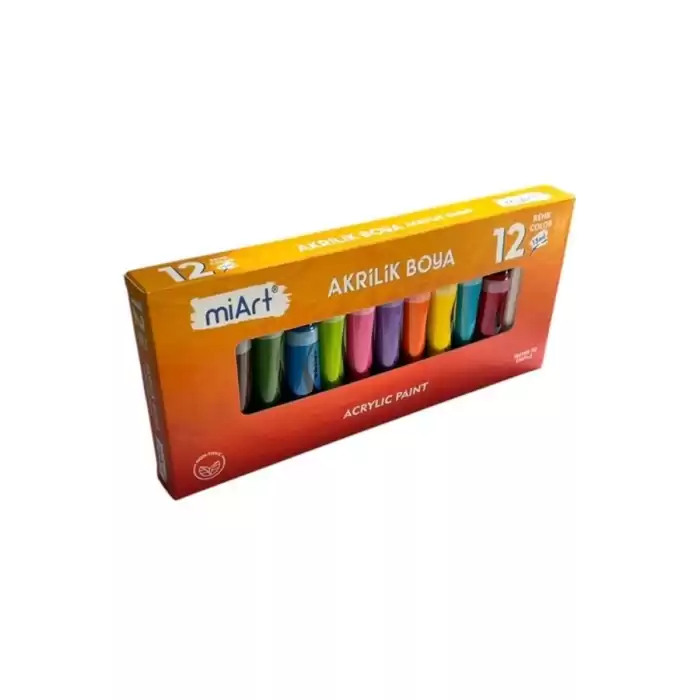 Miart Akrilik Boya 12 Li Set 15 Ml