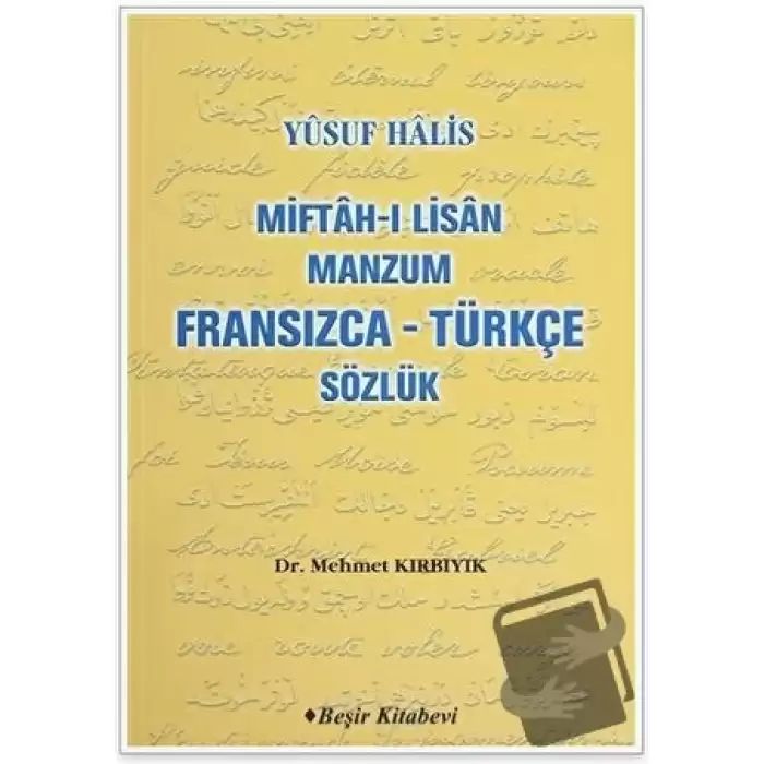 Miftah-ı Lisan Manzum Fransızca - Türkçe Sözlük