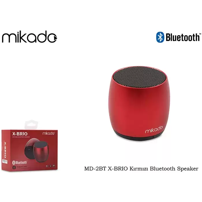 Mikado Md-2Bt X-Brıo Kırmızı Bluetooth Speaker