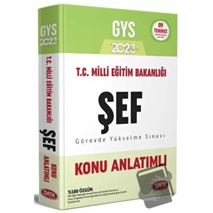 Milli Eğitim Bakanlığı Şef GYS Konu Anlatımlı