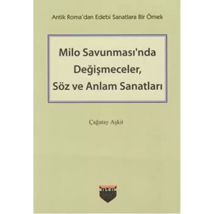 Milo Savunmasında Değişmeceler Söz Ve Anlam Sanatl