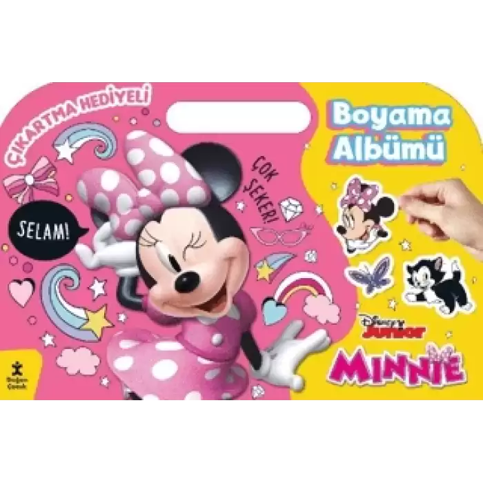 Minnie Çıkartma Hediyeli Boyama Albümü