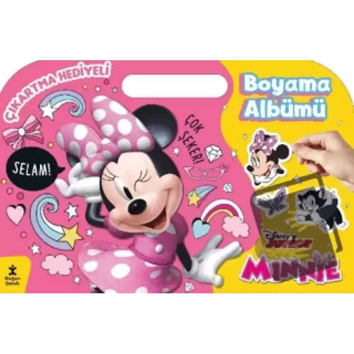 Minnie Çıkartma Hediyeli Boyama Albümü