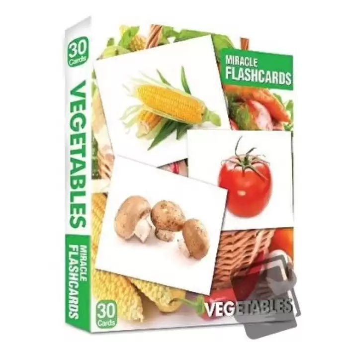 Miracle Flashcards - Vegetables Box 30 Cards