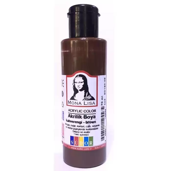 Mona Lisa Akrilik Boya 70 Ml Kahverengi Sd150-08 - 12li Paket