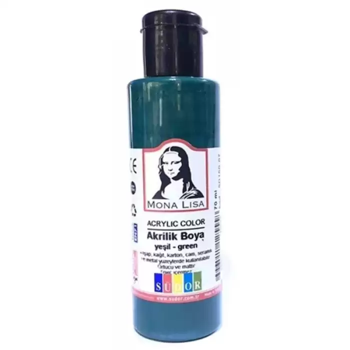 Mona Lisa Akrilik Boya 70 Ml Koyu Yeşil Sd150-07 - 12li Paket