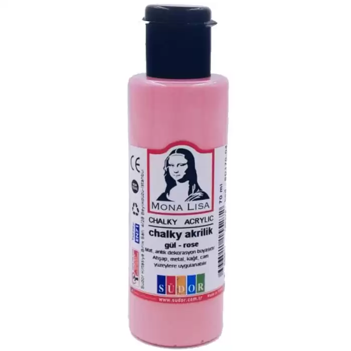 Mona Lisa Akrilik Boya Chalky 70 Ml Gül Sd170-04 - 12li Paket