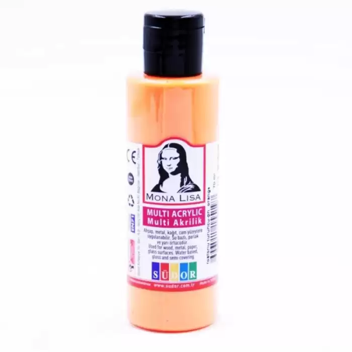 Mona Lisa Multi Akrilik 70 Ml Fosforlu Turuncu Sd160-09 - 12li Paket