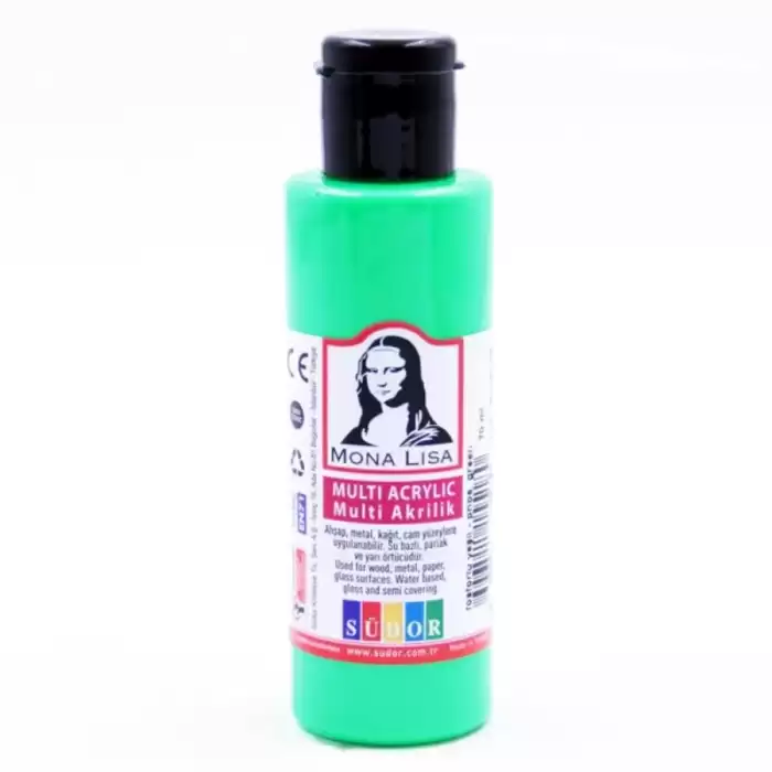 Mona Lisa Multi Akrilik 70 Ml Fosforlu Yeşil Sd160-08 - 12li Paket