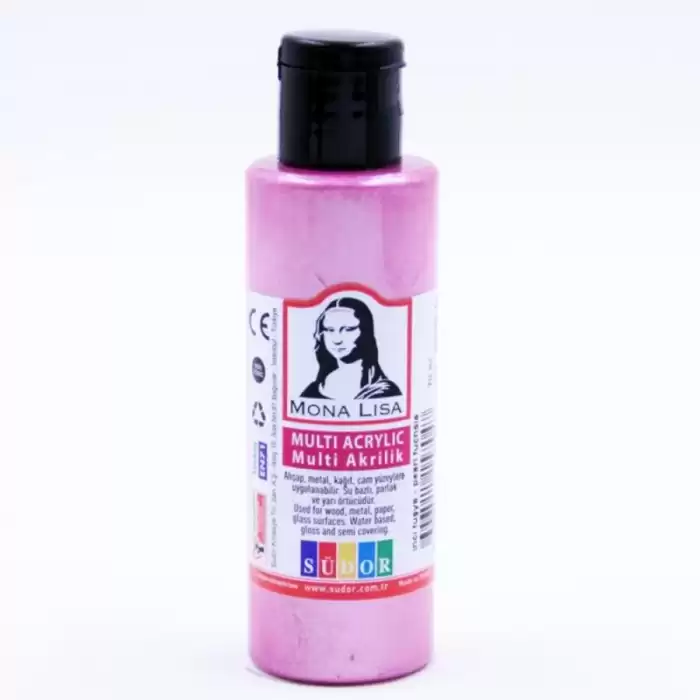 Mona Lisa Multi Akrilik 70 Ml İnci Fuşya Sd160-14 - 12li Paket