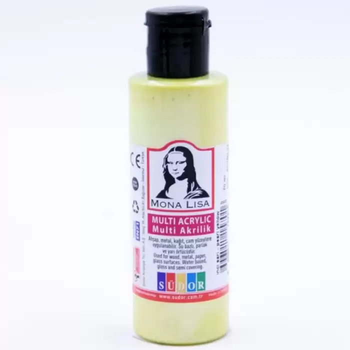 Mona Lisa Multi Akrilik 70 Ml İnci Sarı Sd160-11 - 12li Paket