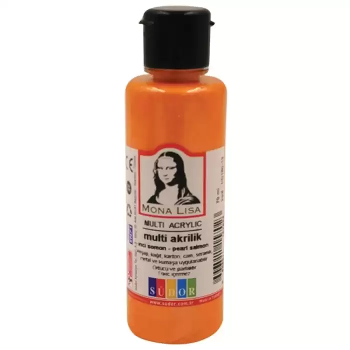 Mona Lisa Multi Akrilik 70 Ml İnci Somon Sd160-12 - 12li Paket