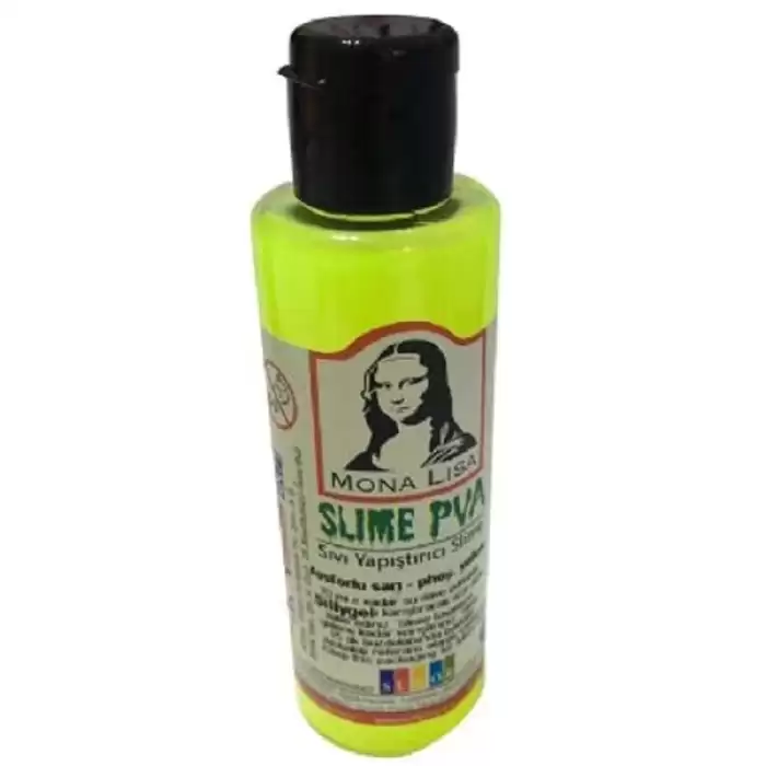 Mona Lisa Sıvı Yapıştırıcı Slime 70 Ml Fosforlu Sarı Sl01-11 - 12li Paket