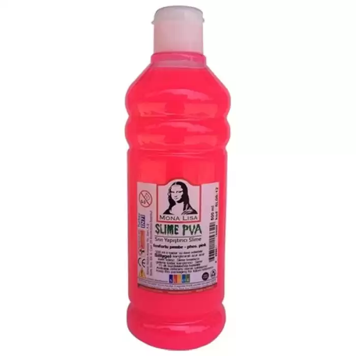 Mona Lisa Sıvı Yapıştırıcı Slime 500 Ml Fosforlu Pembe Sl05-12