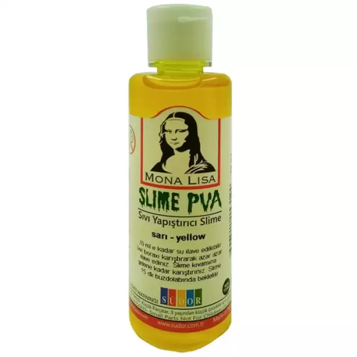 Mona Lisa Sıvı Yapıştırıcı Slime 70 Ml Sarı Sl01-2 - 12li Paket