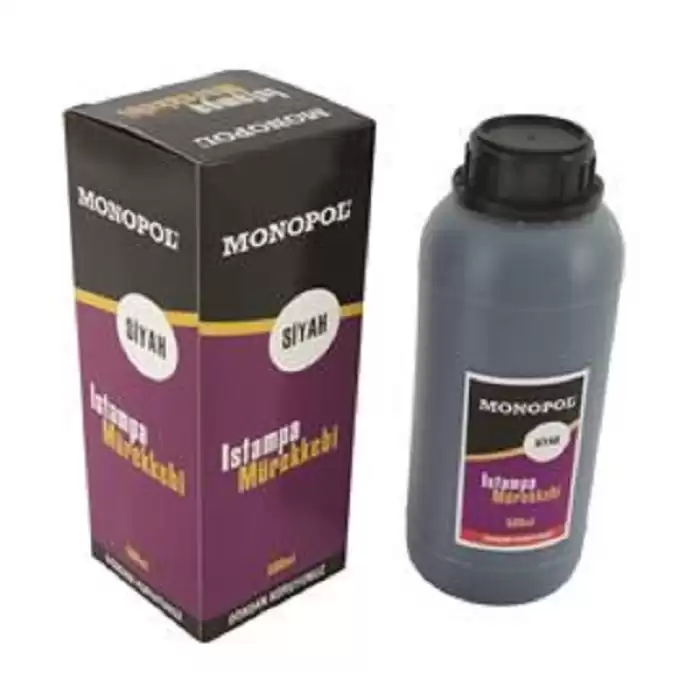 Monopol Istampa Mürekkebi 30 Ml Siyah - 12li Paket