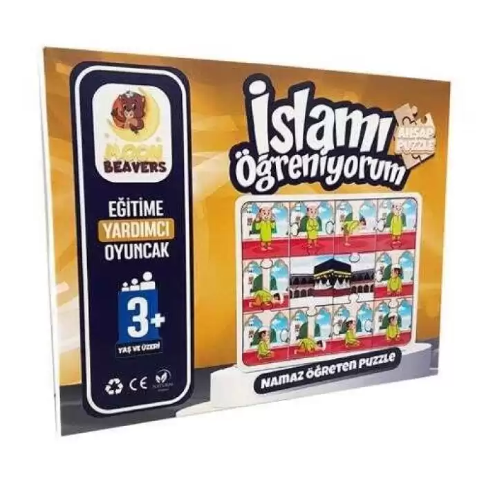 Moon Beavers İslamı Öğreniyorum Puzzle Serisi - 1 Erkek Namaz