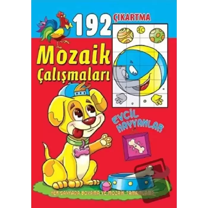 Mozaik Çalışmaları 192 Çıkartma -  Evcil Hayvanlar